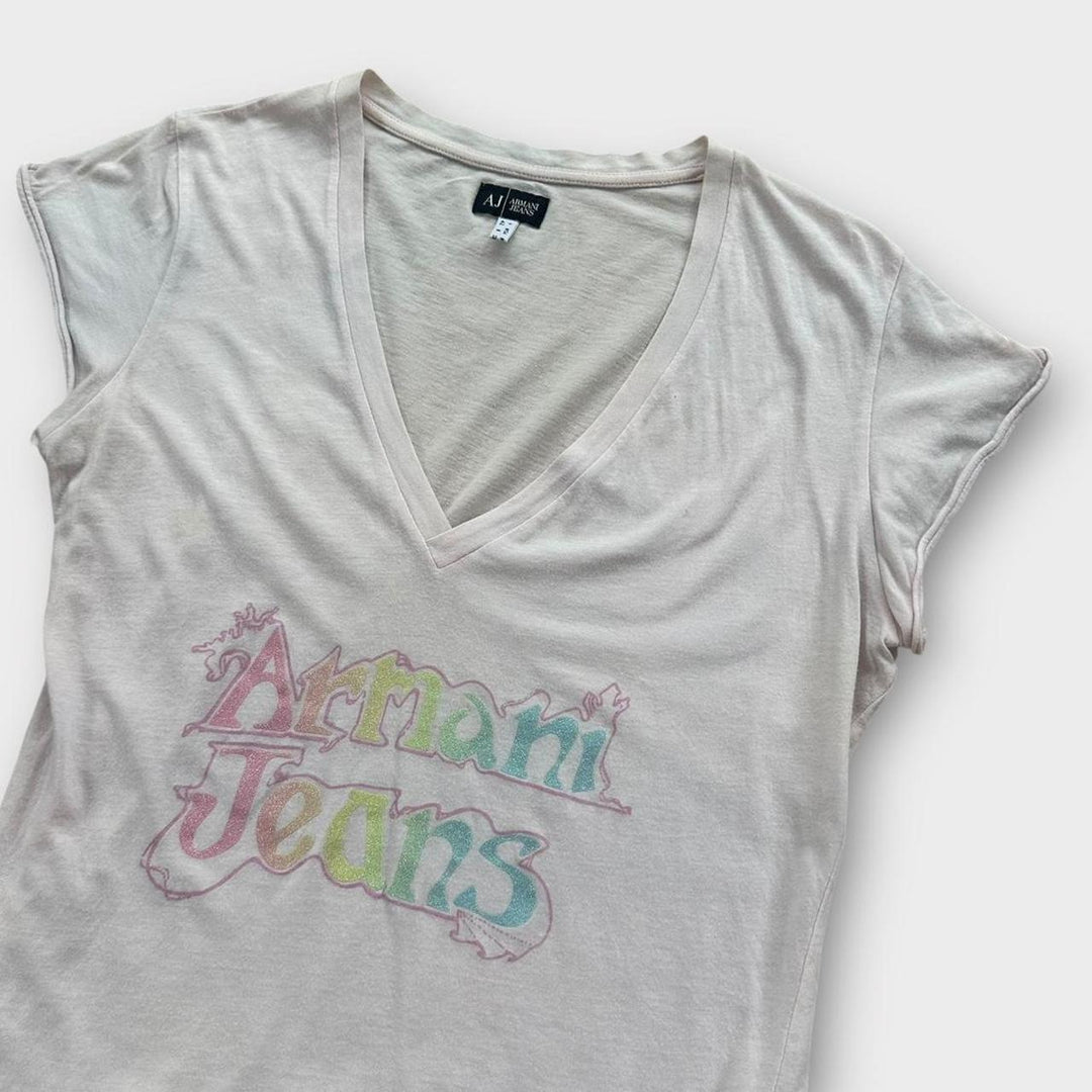 haut en jean Armani vintage Y2K - GB12