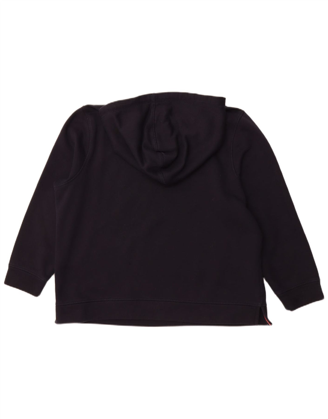 TOMMY HILFIGER Pull à capuche graphique pour femme UK 22 3XL Bleu marine Coton