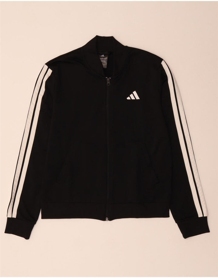 ADIDAS Veste de survêtement pour femme UK 8/10 Petit Noir Polyester