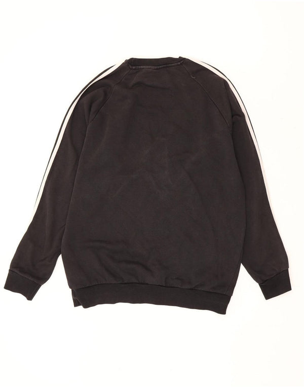Adidas Sweat-shirt pour homme en coton noir moyen