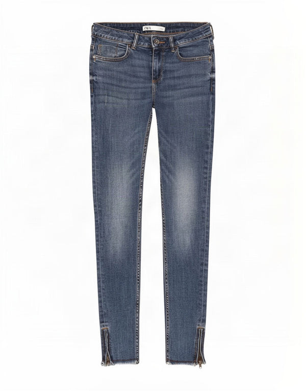 Zara Jean skinny pour femme EU 38 Small W28 L28 Bleu