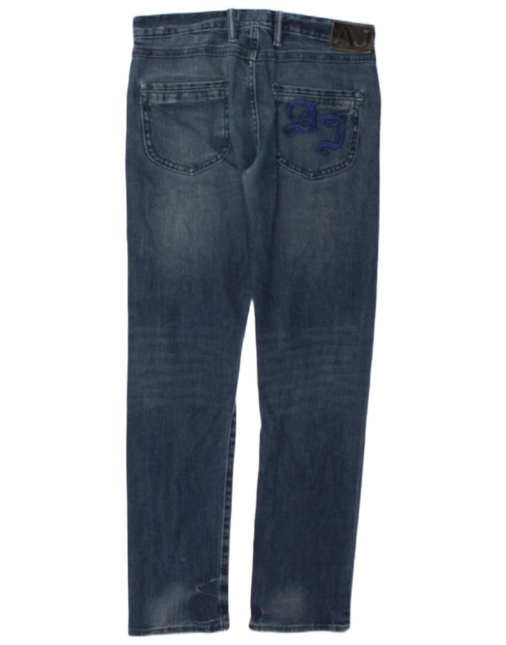Armani Jeans Slim Homme W32 L32 Bleu Coton