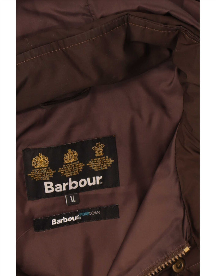 Barbour Veste matelassée à capuche pour homme UK 42 XL Marron