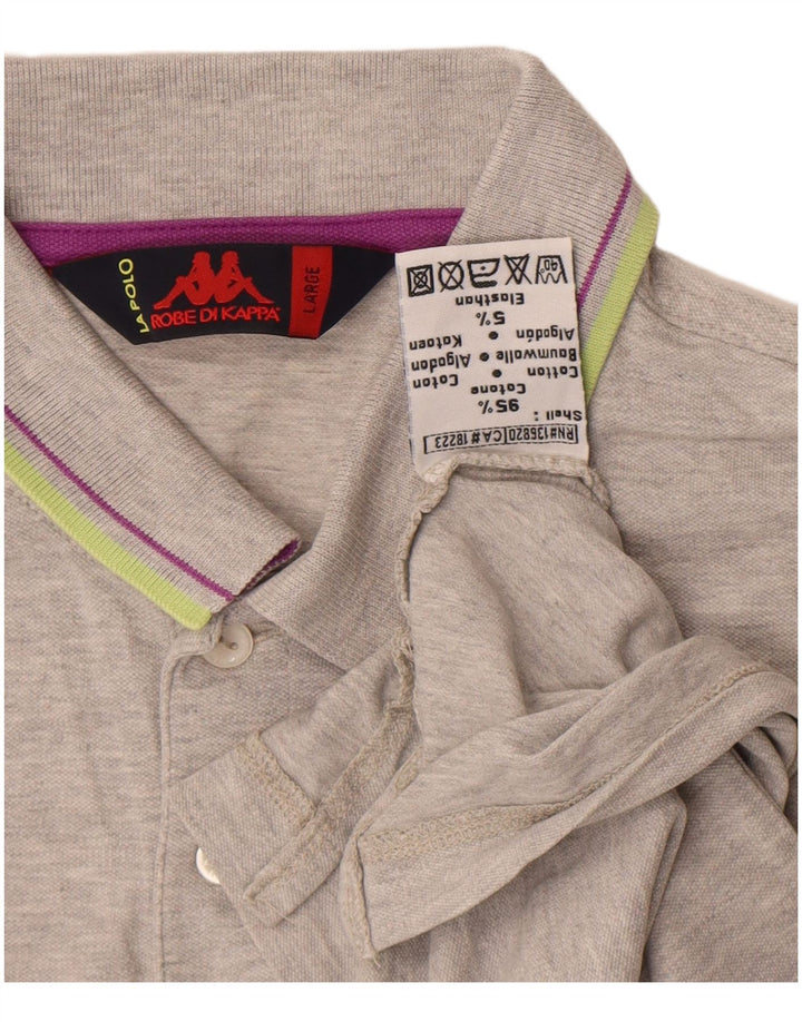Kappa Polo Homme Grand Gris Coton