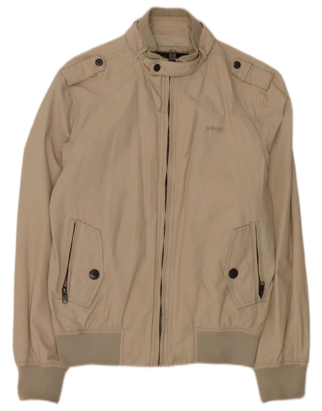 Schott Veste Bomber Militaire Homme UK 38 Coton Beige Moyen