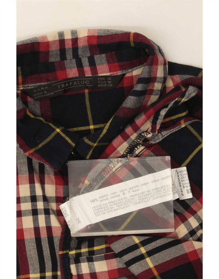 Zara Femme Trafaluc Chemise En Flanelle Coupe Régulière Plaid Multicolore Moyen