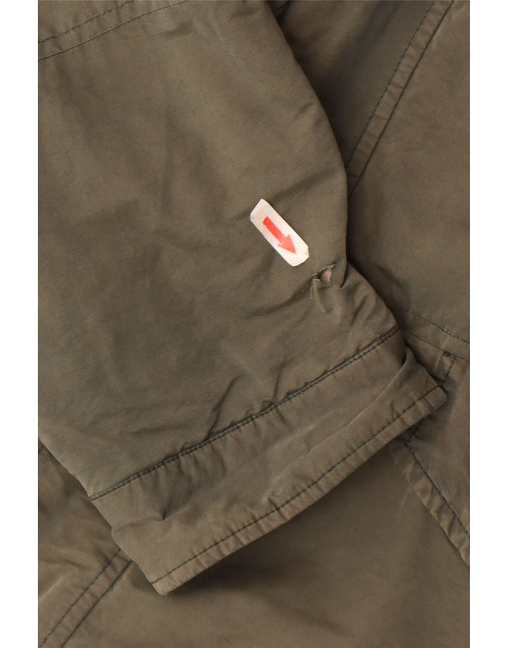 Hackett Veste utilitaire à capuche pour homme UK 42 XL Kaki Coton