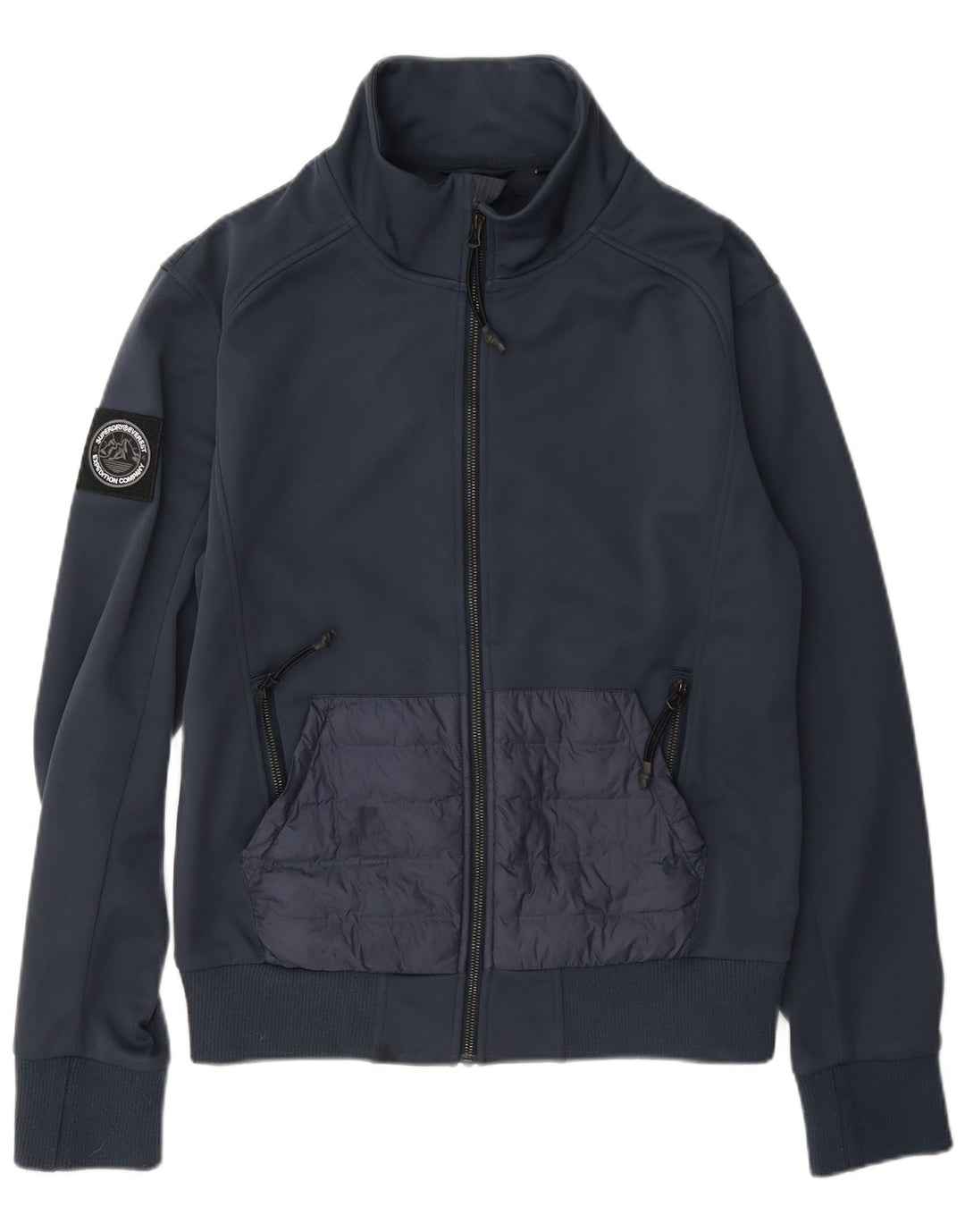 Superdry Veste de survêtement pour homme Petit bleu marine Polyester