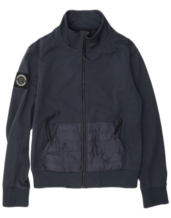 Superdry Veste de survêtement pour homme Petit bleu marine Polyester