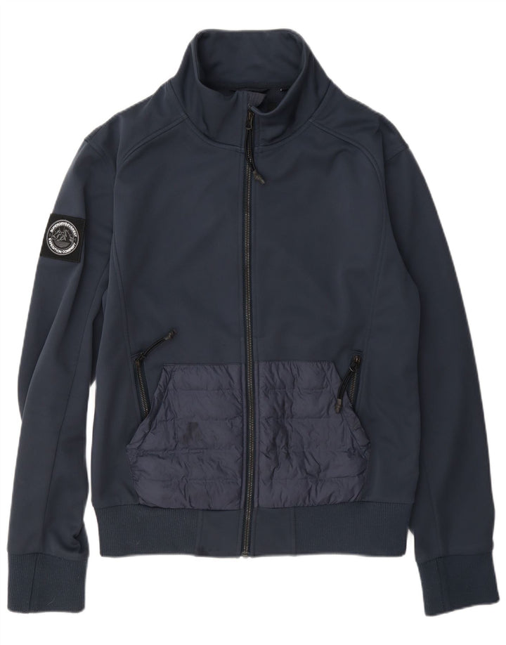 Superdry Veste de survêtement pour homme Petit bleu marine Polyester