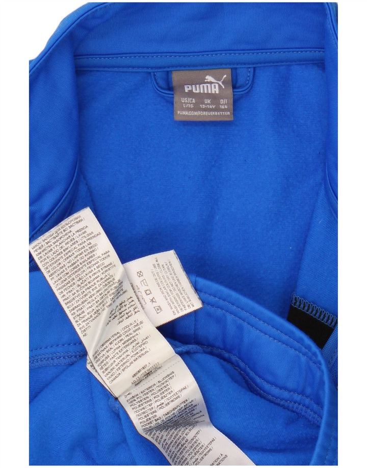 Puma Veste de Survêtement Garçon 13-14 ans Bleu Colorblock Polyester