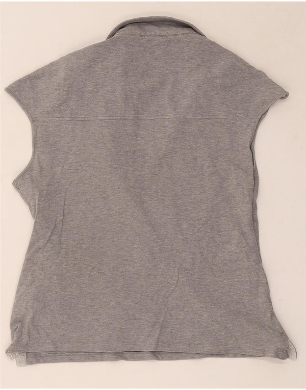 Woolrich Polo sans manches pour femme UK 18 XL Gris Coton