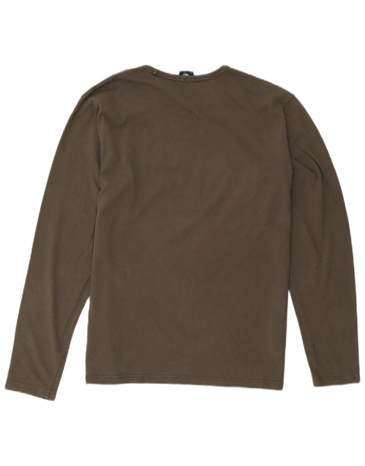 North Sails Haut graphique à manches longues pour homme, coupe régulière, en coton kaki moyen
