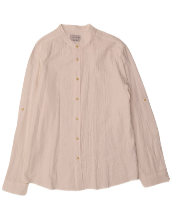 Calliope Chemise coupe régulière pour homme 2XL en coton blanc