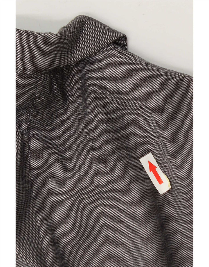 Hugo Boss Veste Blazer 2 Boutons Femme UK 12 Laine Gris Moyen