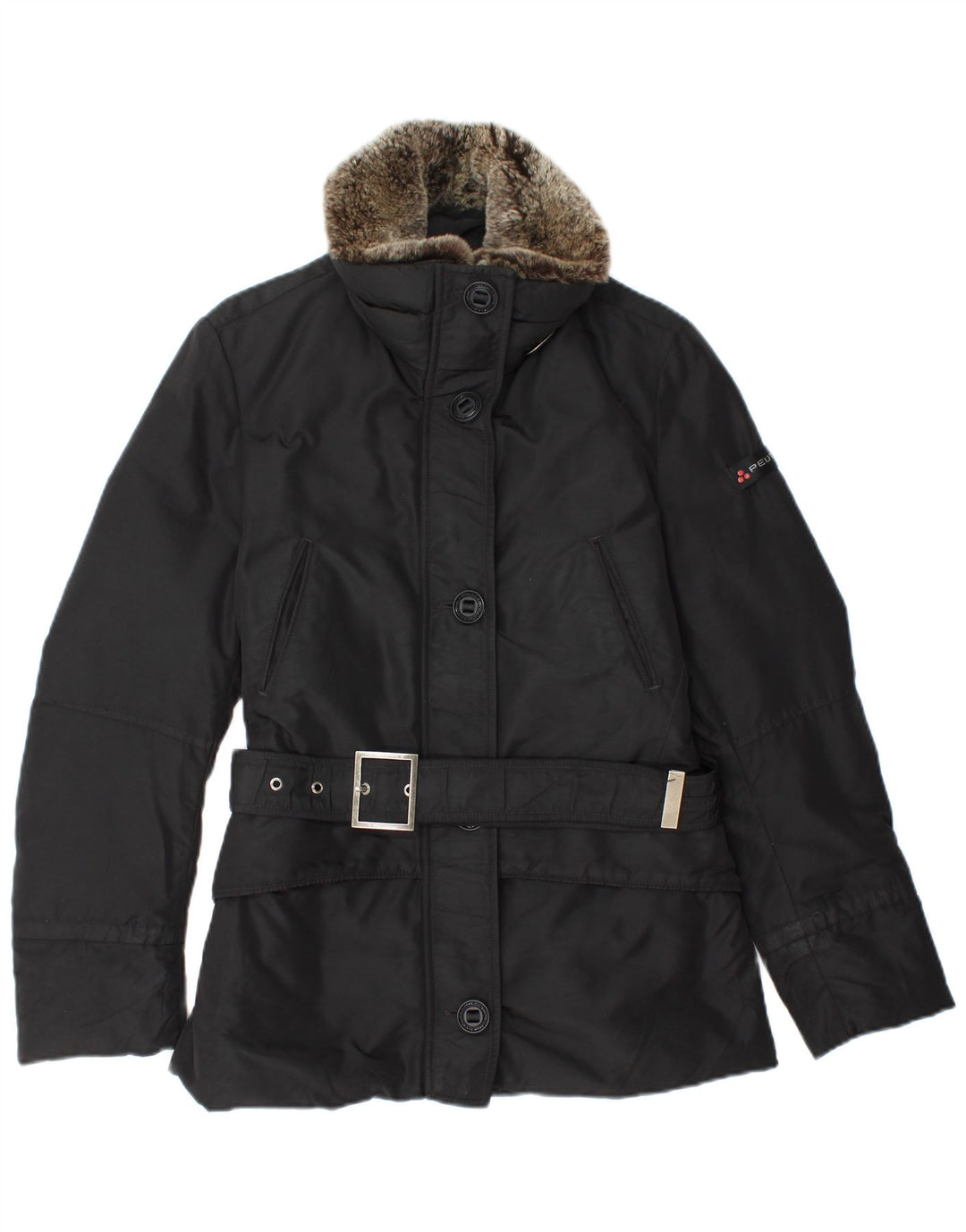 PEUTEREY Veste Coupe-Vent Femme IT 42 Moyen Noir Polyamide Hiver