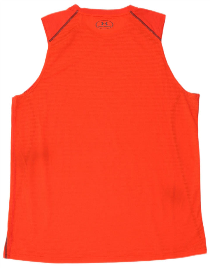 Under Armour Débardeur Heat Gear Homme 2XL Orange Polyester