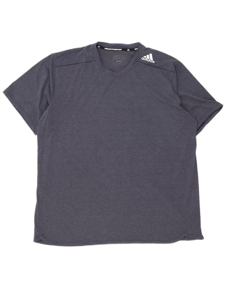 Adidas T-Shirt Homme Top 2XL Bleu Marine Polyester