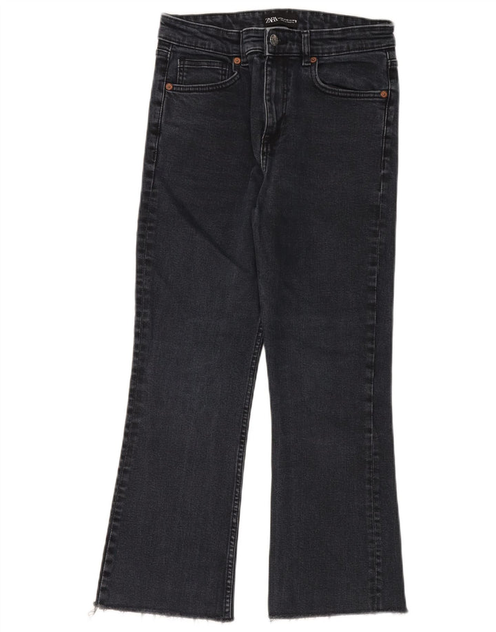Zara Jean court pour femme EU 40 Medium W30 L25 Bleu marine Coton