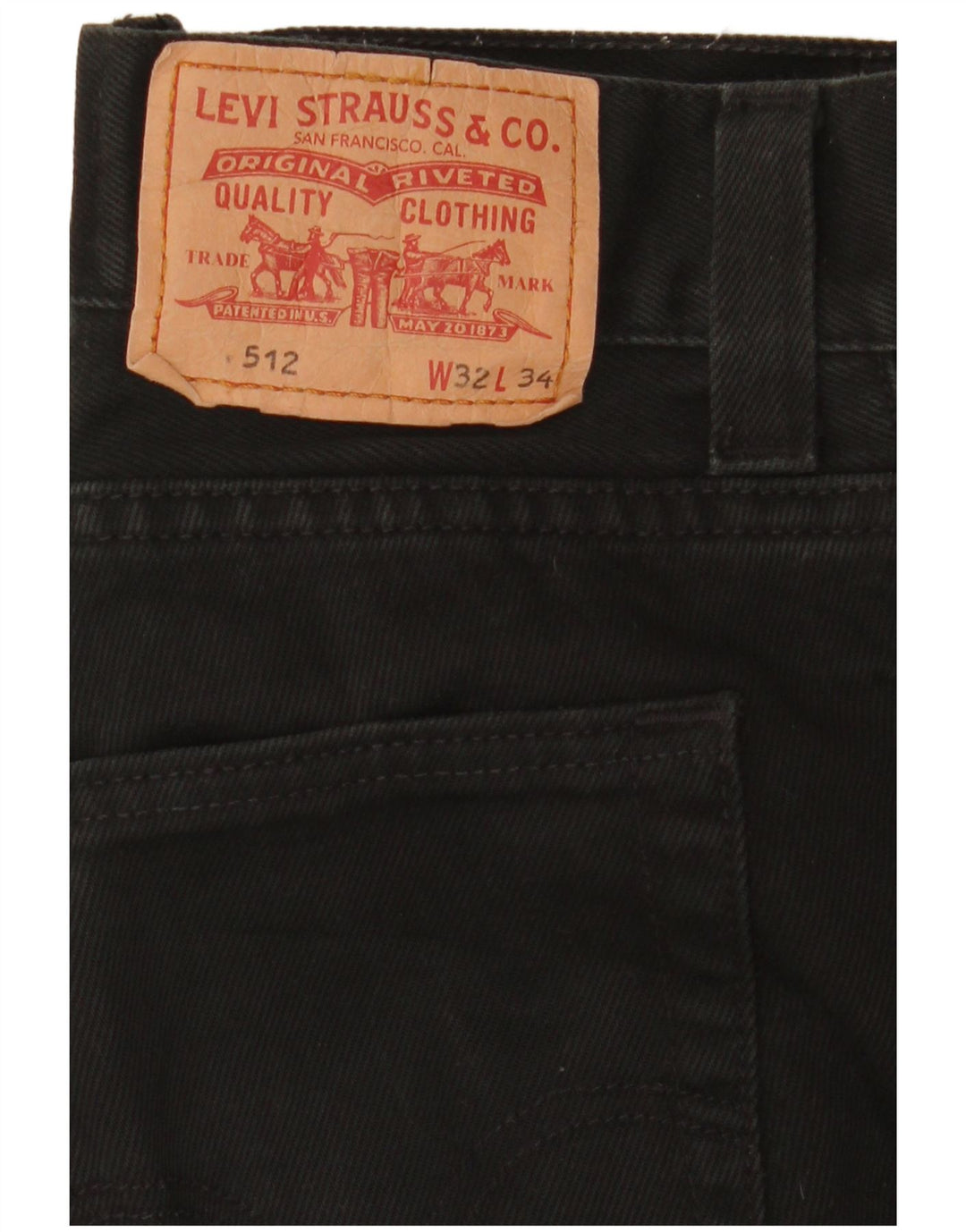 Levi's Jean 512 Slim Tapered Homme Noir W32 L34