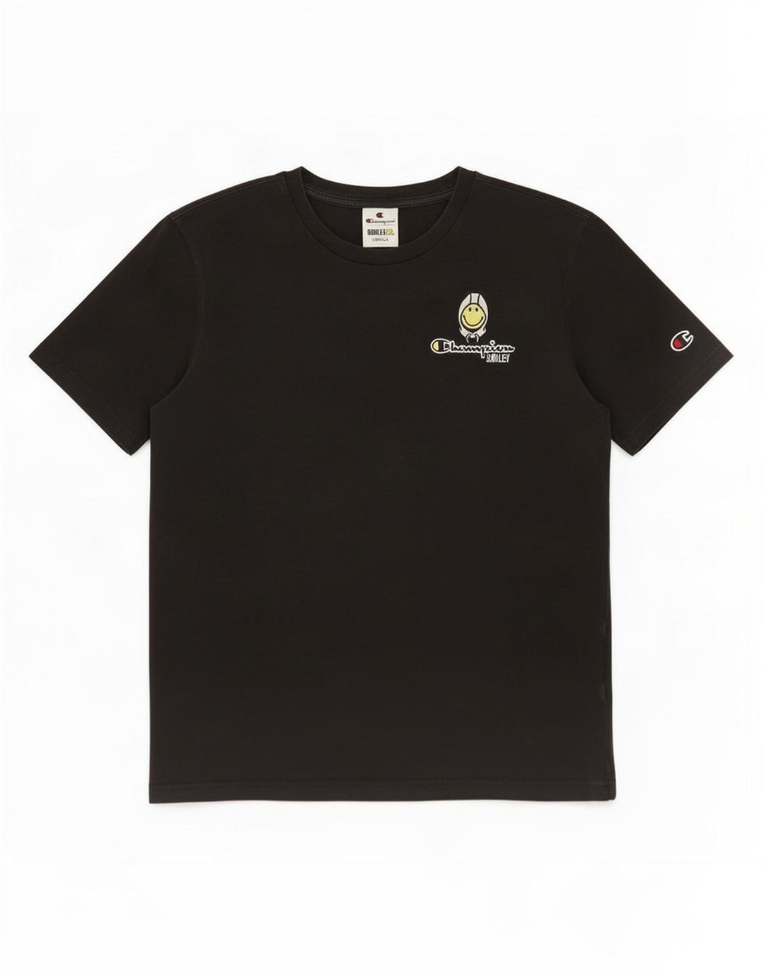 Champion T-Shirt Smiley Homme Petit Noir