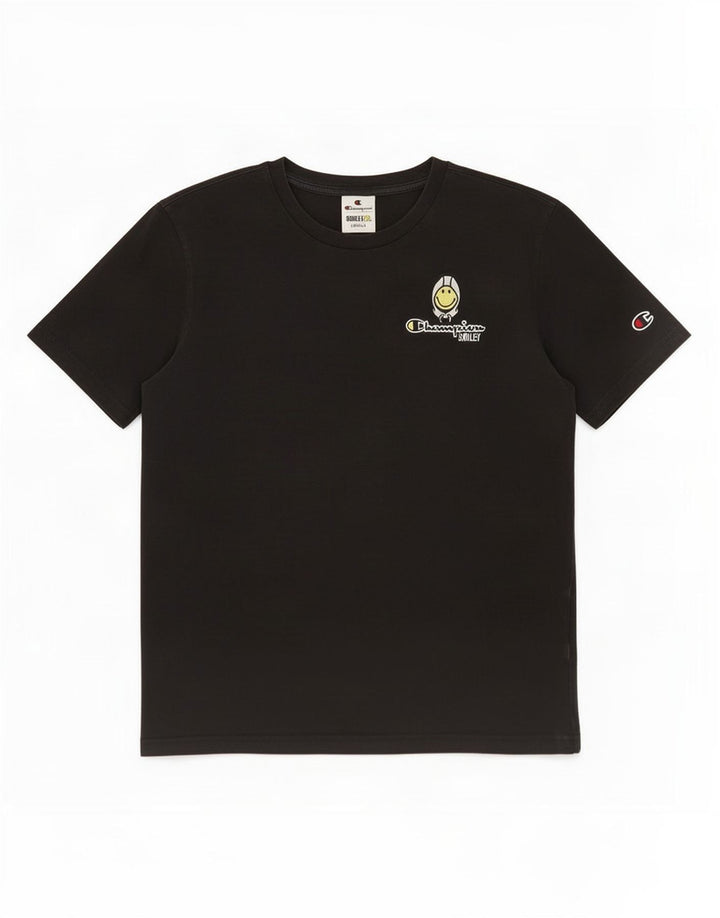 Champion T-Shirt Smiley Homme Petit Noir