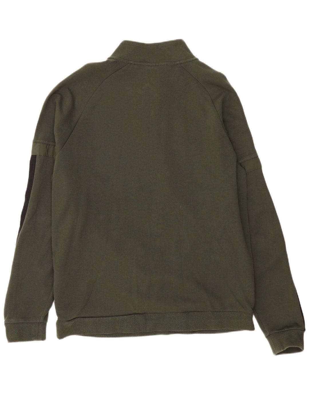 SUPERDRY Sweat-shirt à col zippé pour homme 3XL en coton color block vert