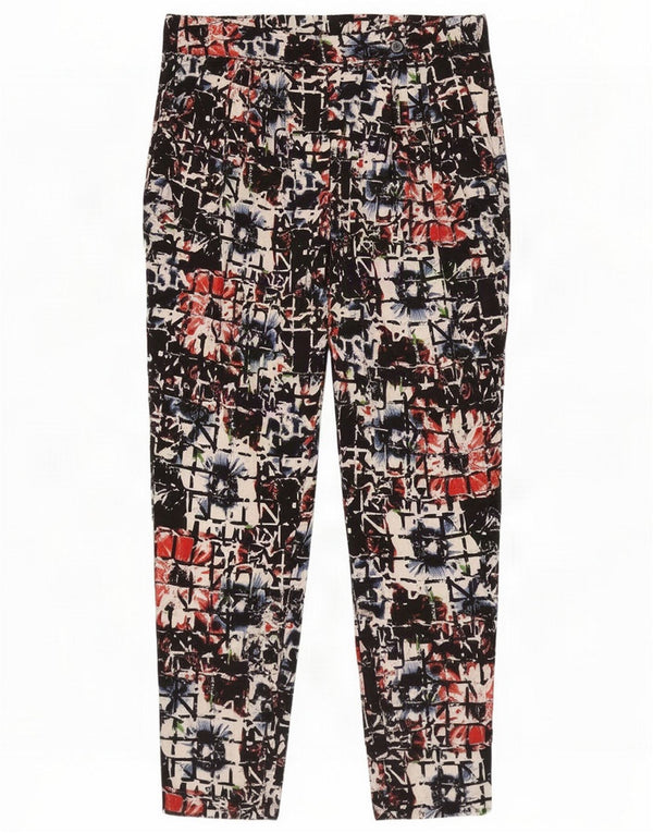 Vintage Pantalon taille haute pour femme UK 12 Medium W30 L28 Multicolore