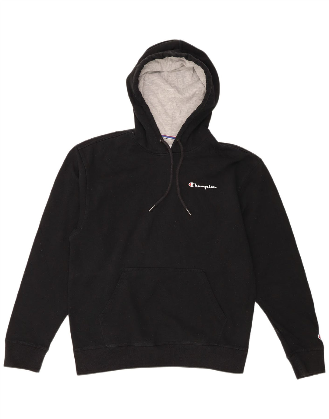Champion Pull à capuche pour homme en coton noir moyen