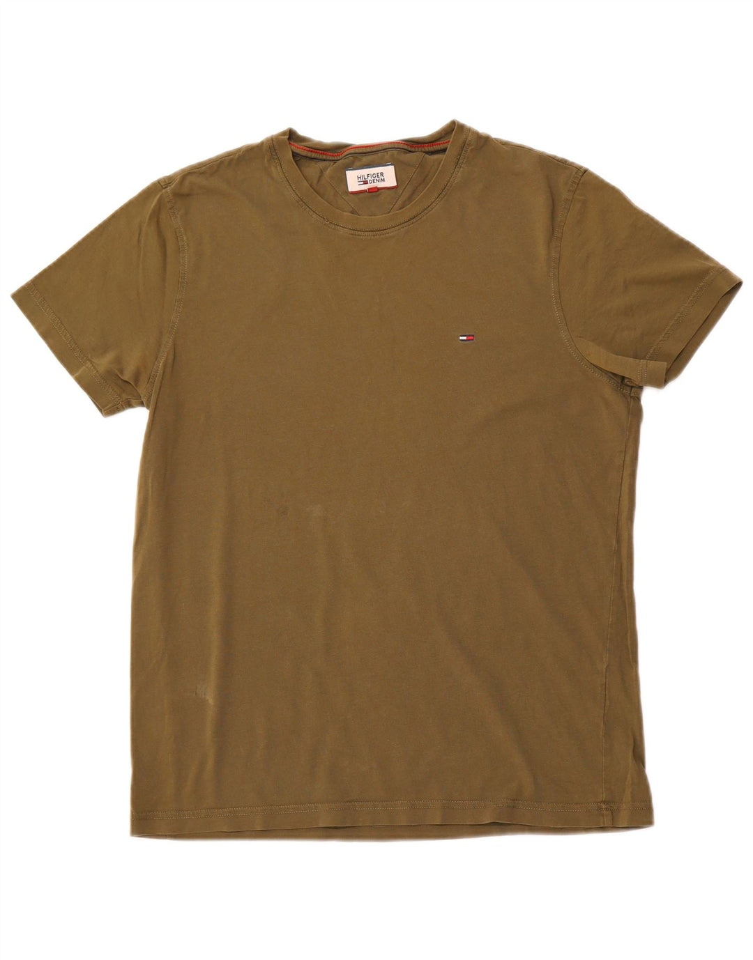 TOMMY HILFIGER T-Shirt Homme Top Large Kaki
