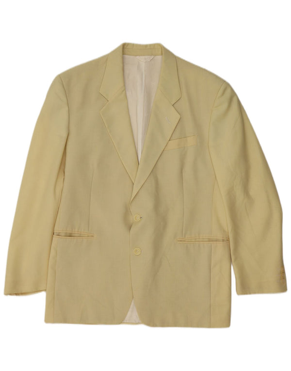 Renato Balestra Veste Blazer 2 Boutons Homme IT 50 Grande Laine Jaune