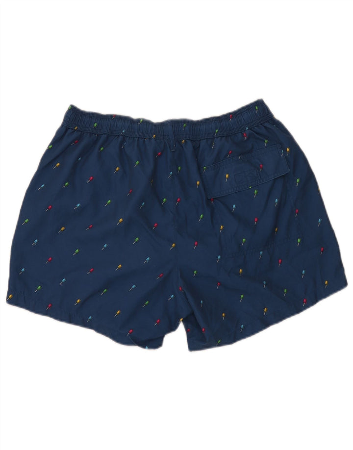 Paul Smith Short de bain à motif abstrait pour hommes, grand bleu marine, en polyester