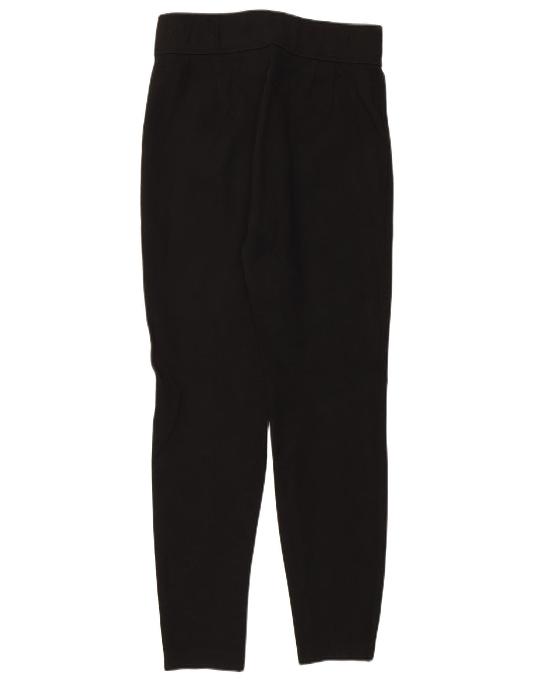 Zara Pantalon court skinny taille haute pour femme Medium W28 L27 Noir Viscose