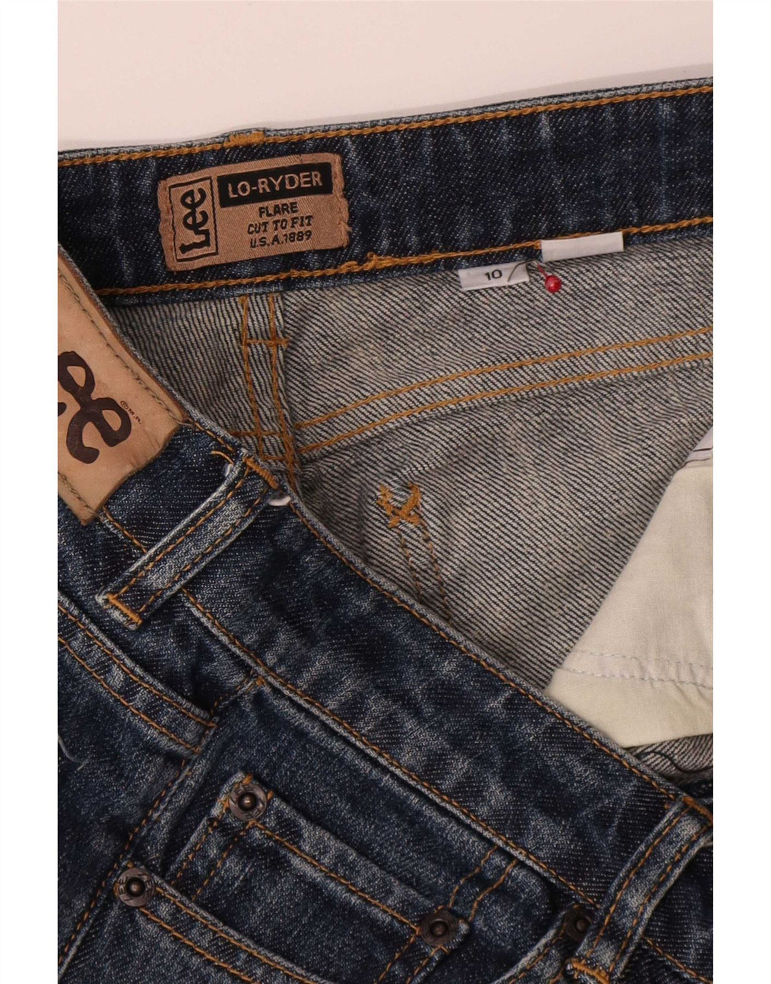 Lee Jean évasé Ryder pour femme US 10 Large W30 L32 Bleu marine