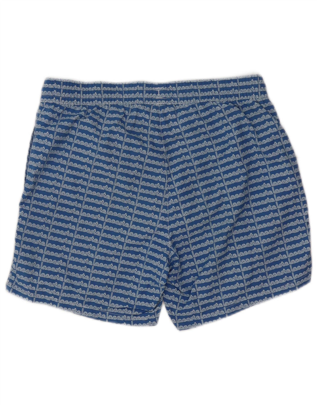 Lacoste Short de bain graphique pour homme taille 5 grand bleu polyester