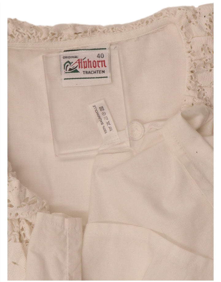 ALPHORN Chemisier Femme IT 40 Medium Blanc