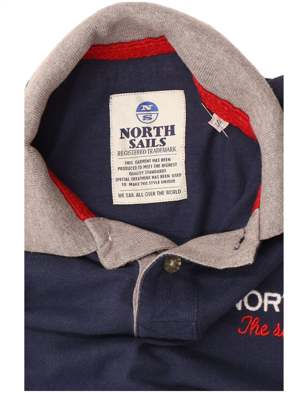 NORTH SAILS Polo Graphique Homme Petit Bleu Marine Colorblock