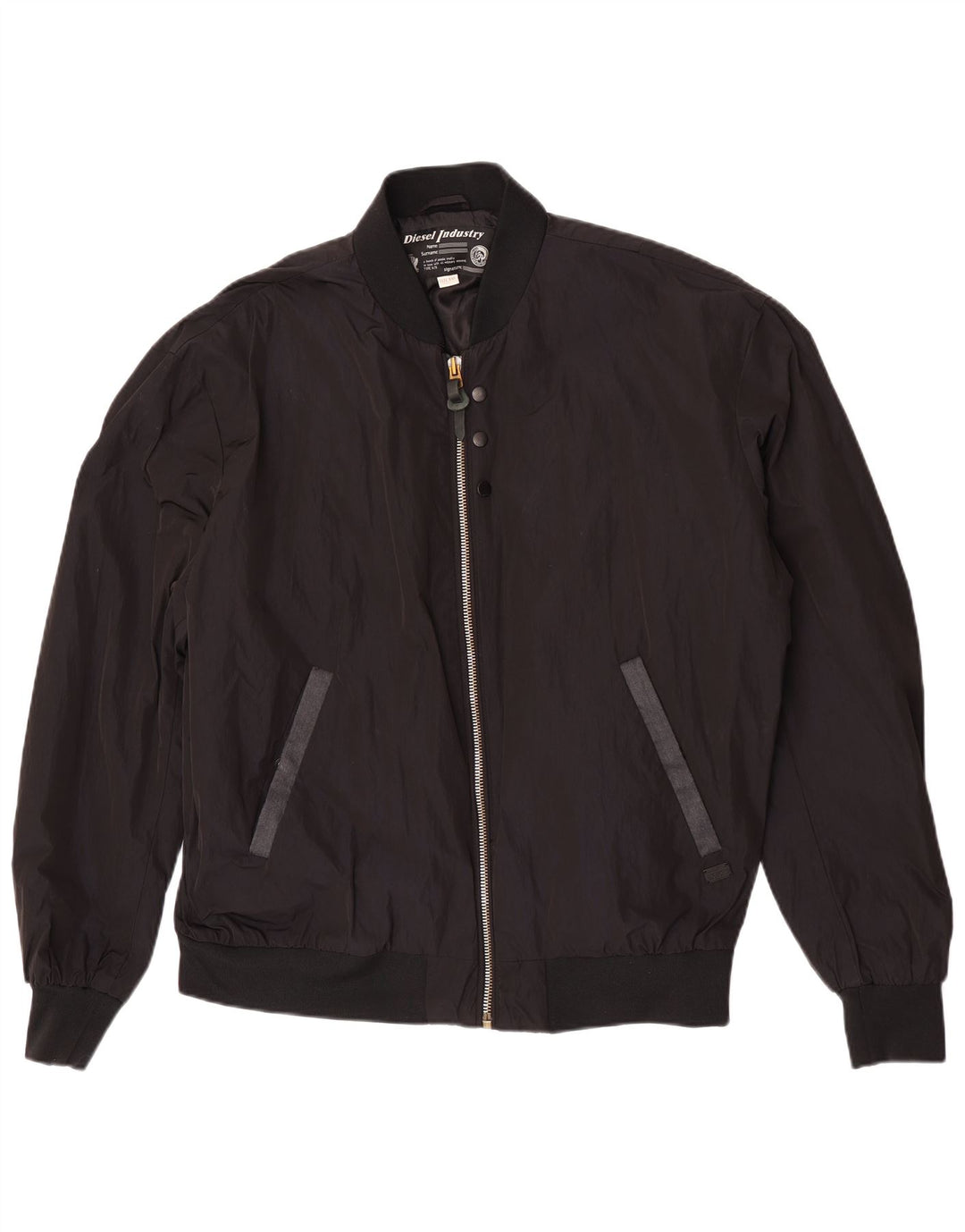 Diesel Veste Bomber Homme UK 44 2XL Noir Polyester