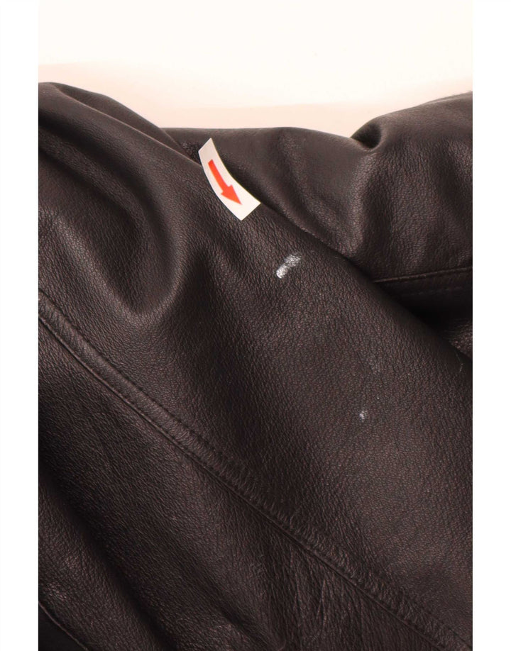 Canda Womens By C&A Veste de motard en cuir UK 12 Noir moyen