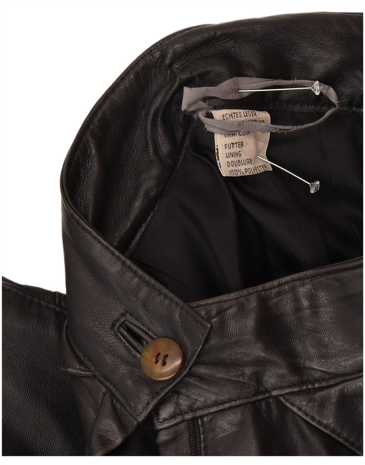 Pantalon taille haute femme vintage EU 36 Petit W26 L30 Noir