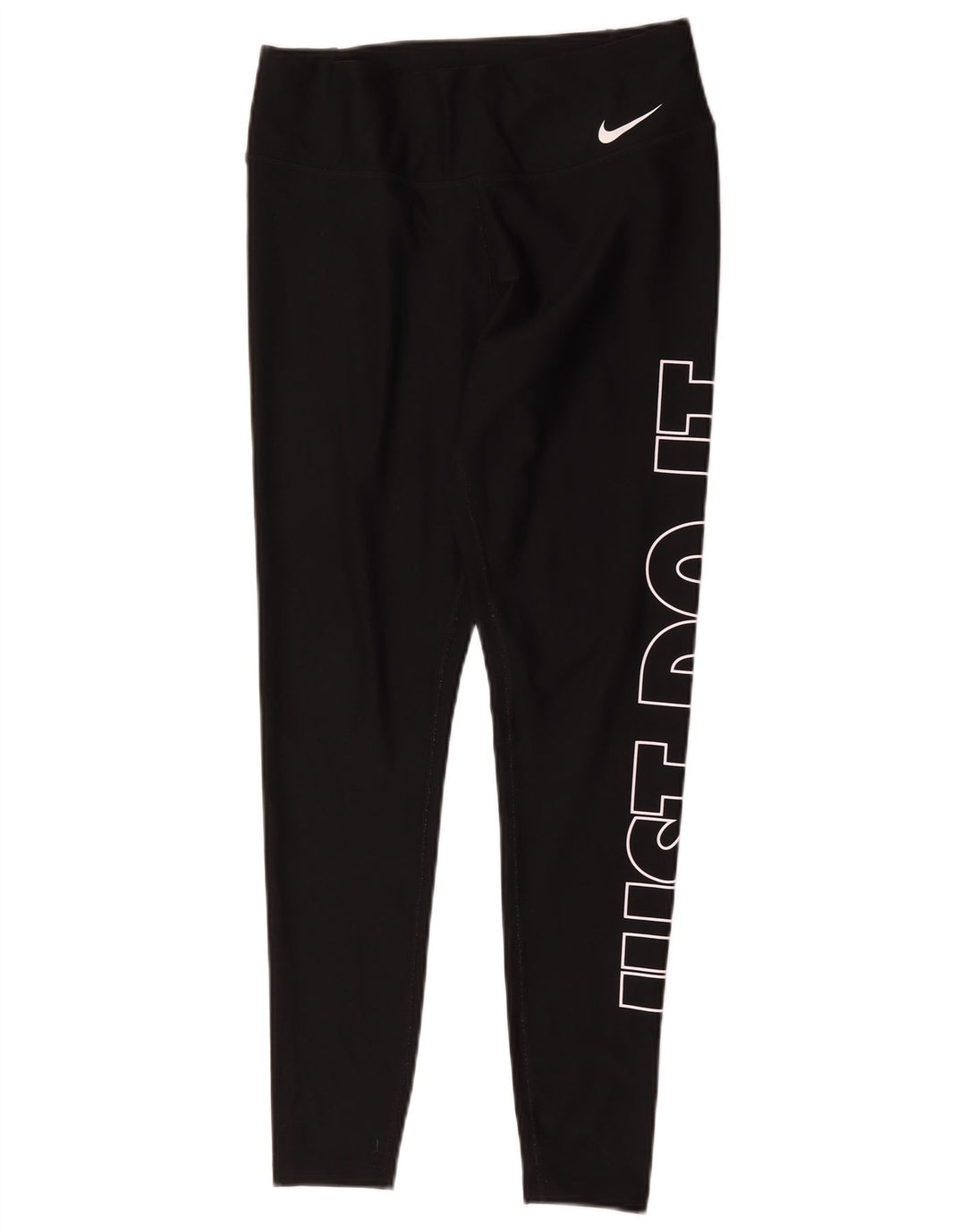 Nike Legging graphique Dri Fit pour femme UK 14 Noir moyen Polyester