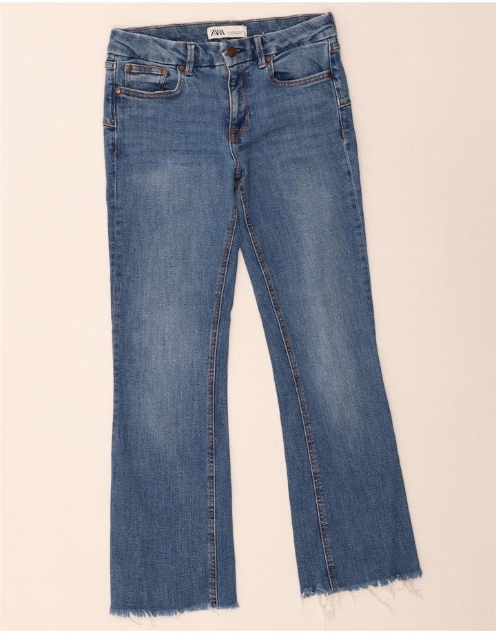 Zara Jean évasé pour femme EU 38 Small W28 L27 Bleu