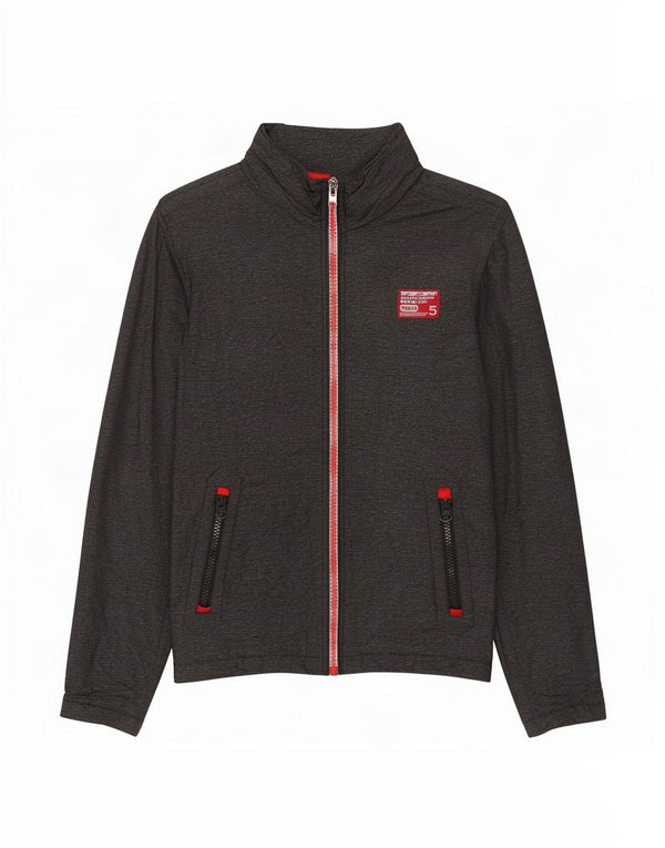 Superdry Veste coupe-vent pour hommes UK 36 Small Grey Nylon