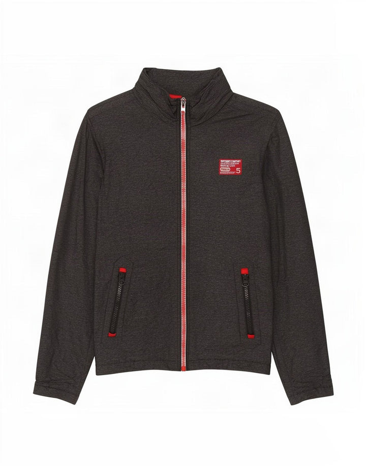 Superdry Veste coupe-vent pour hommes UK 36 Small Grey Nylon