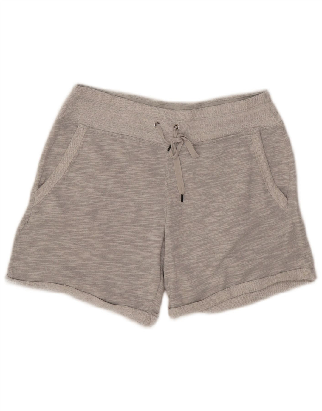 CALVIN KLEIN Short de sport pour femme UK 10 Petit coton moucheté gris
