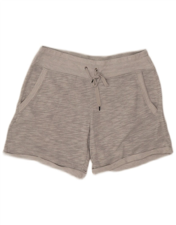 CALVIN KLEIN Short de sport pour femme UK 10 Petit coton moucheté gris