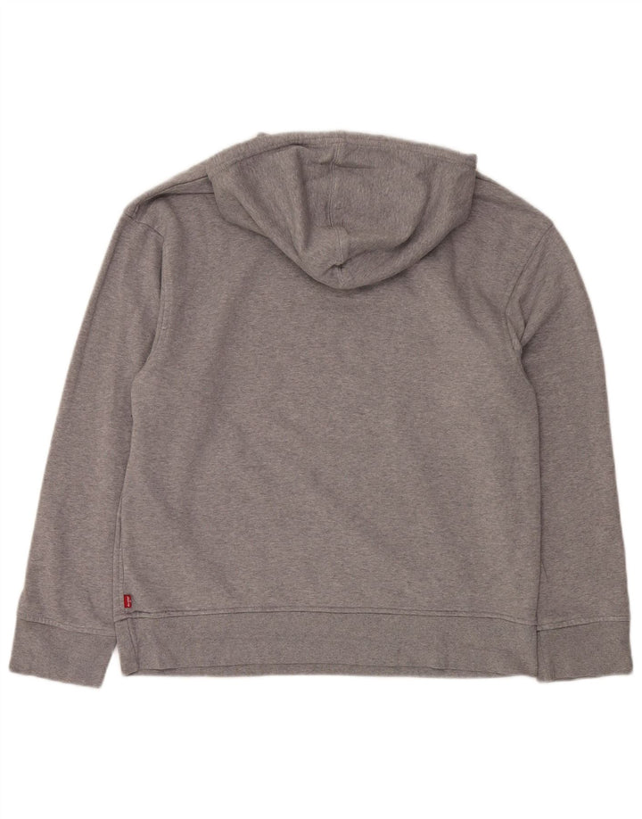 LEVI'S Pull à Capuche Relaxed Graphic Homme Gris Moyen Coton
