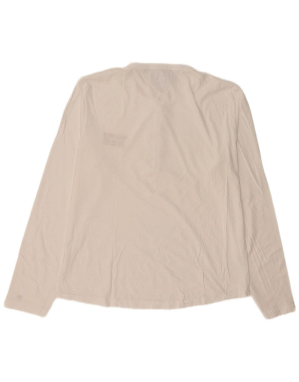 Tommy Hilfiger Haut vintage à manches longues pour homme Blanc 2XL
