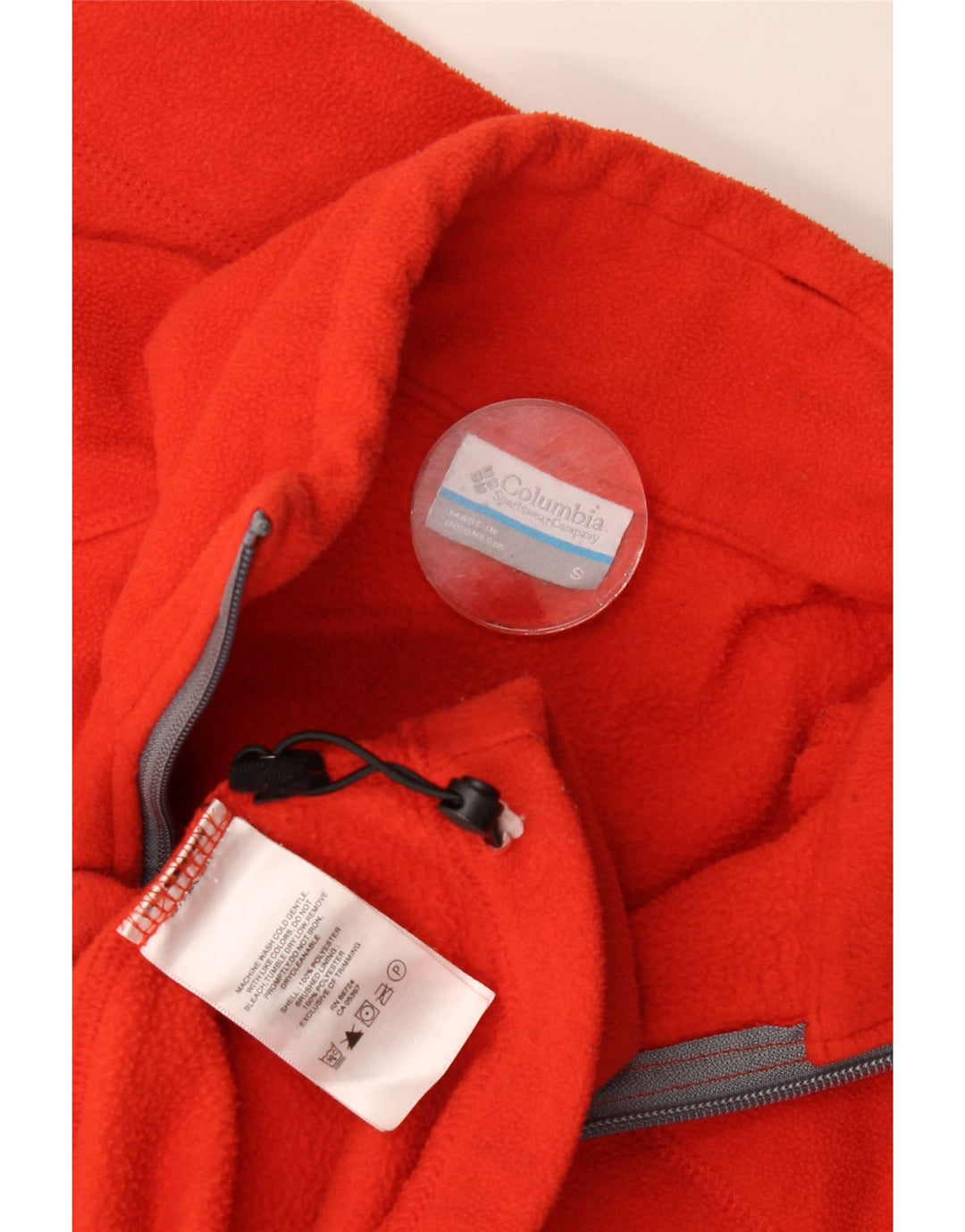 Columbia Veste polaire homme UK 36 Small Rouge Polyester