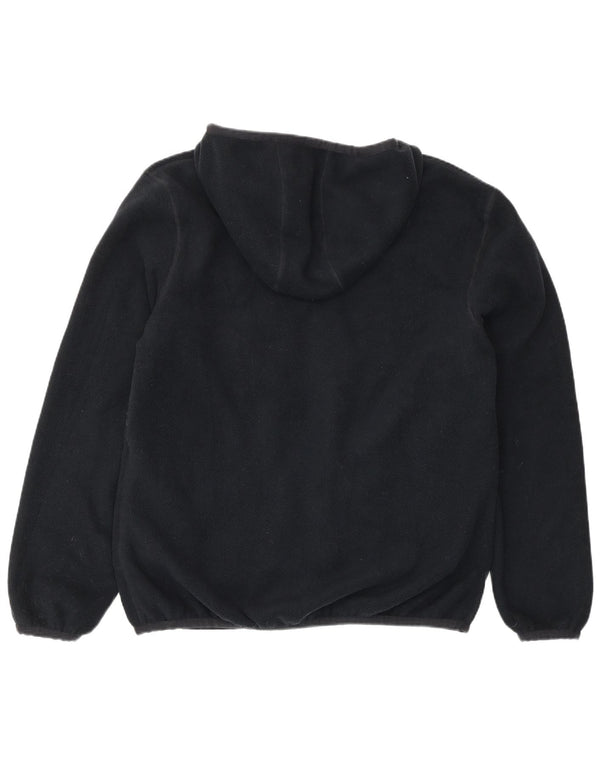 K-Way Veste polaire réversible à capuche pour homme UK 40 Large Bleu marine Polyester